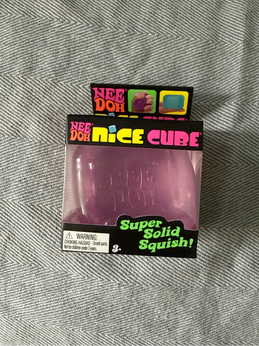 Nee Doh Nice Cube Super Solid Squish - Purple